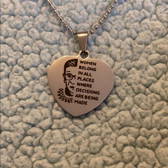 3/$20 RBG, Ruth Bader Ginsburg Never Used Necklace - Picture 2 of 2